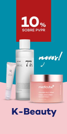Produtos Coreanos com destaque de novidade e com destaque promocional de até 100% sobre preço de Venda ao Público Recomendado